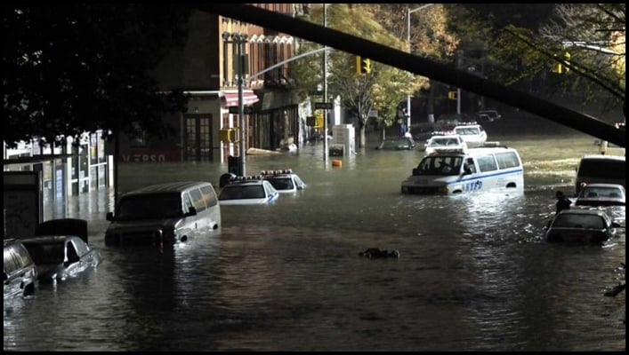 Cars Flooded